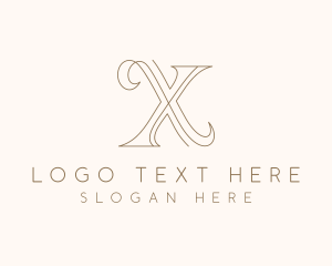 Monoline - Boutique Fashion Letter X logo design
