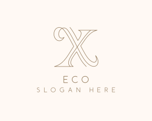 Boutique Fashion Letter X Logo