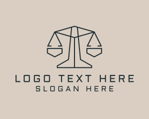 Court - Urban Planning Scale logo design