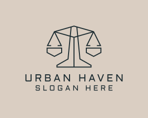 Urban Planning Scale logo design