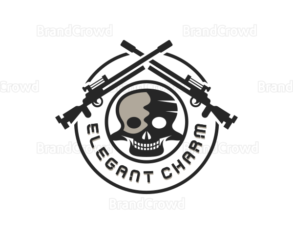 Sniper Weapon Army Logo