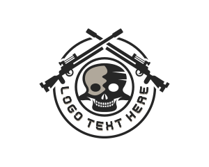 Rocket Launcher - Sniper Weapon Army logo design