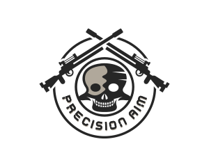 Sniper - Sniper Weapon Army logo design