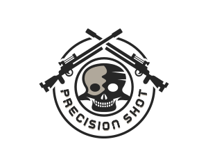 Sniper Weapon Army logo design