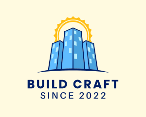 Sun Building Construction  logo design