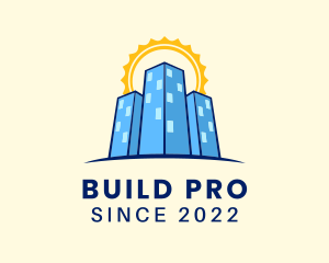 Sun Building Construction  logo design