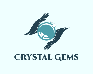 Fortune Telling Crystal Ball logo design