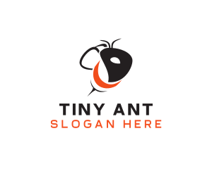 Ant - Abstract Wasp Sting logo design