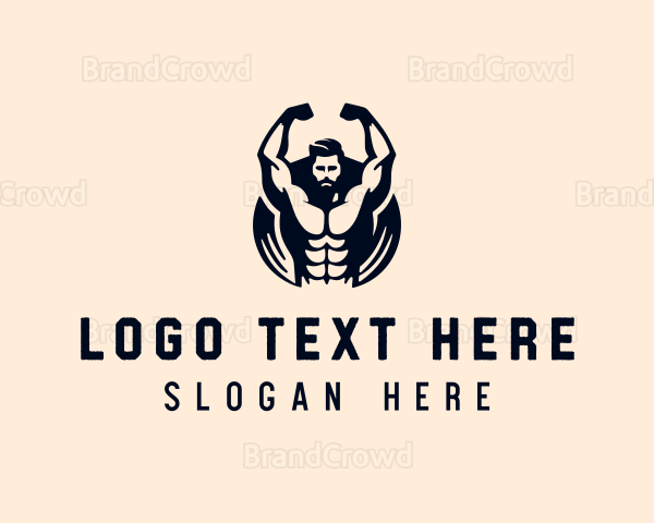 Weightlifter Training Fitness Logo