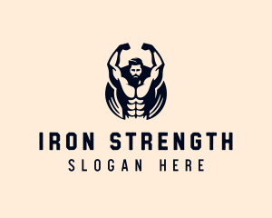 Weightlifting - Weightlifter Training Fitness logo design