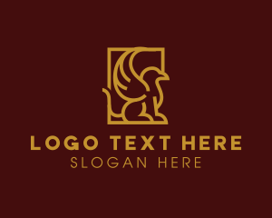 Lion - Elegant Stately Griffin logo design