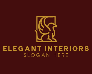 Elegant Stately Griffin logo design