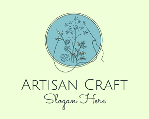 Plant Sewing Handicraft logo design