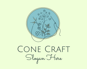 Plant Sewing Handicraft logo design