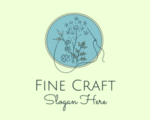 Plant Sewing Handicraft logo design