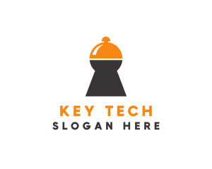 Keyhole Cloche Restaurant logo design