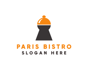 Keyhole Cloche Restaurant logo design