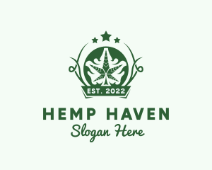 Marijuana Plant Farm logo design