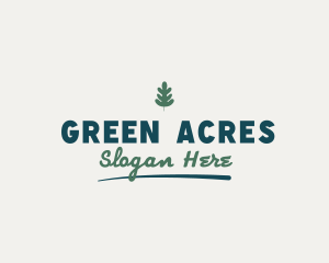 Pasture - Organic Leaf Park logo design