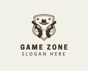 Shooting Range Badge logo design