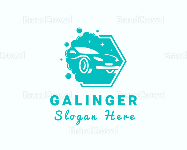 Car Cleaning Bubbles Logo