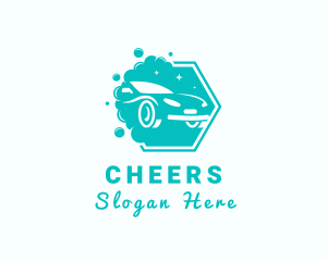 Car Cleaning Bubbles Logo