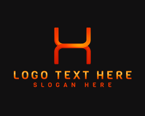 Active - Startup Media Letter H logo design