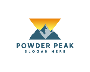 Triangle Mountain Peak logo design