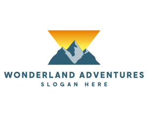 Triangle Mountain Peak logo design