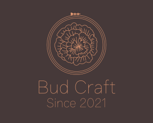 Flower Embroidery Craft logo design