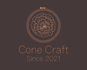 Flower Embroidery Craft logo design