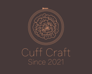 Flower Embroidery Craft logo design