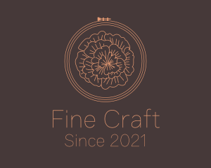 Flower Embroidery Craft logo design