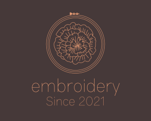 Flower Embroidery Craft logo design