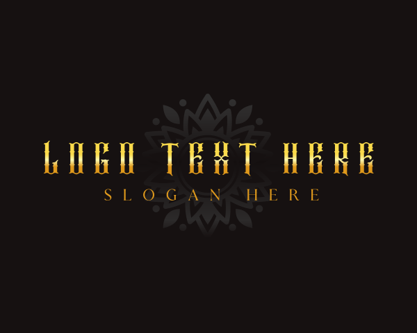 Gothic - Gothic Floral Mandala logo design