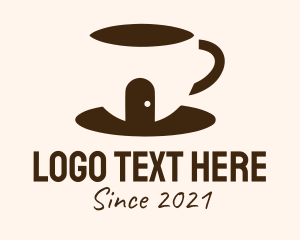 Brown Coffee Shop  Logo