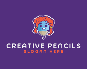 Writing Pencil Preschool logo design