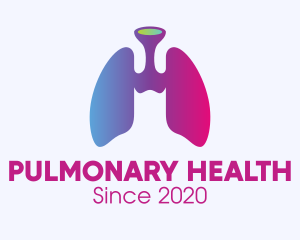 Pulmonary - Gradient Respiratory Lungs logo design