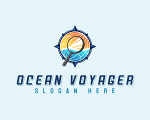 Global Compass Travel Voyage logo design