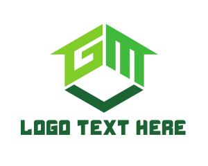 Green - G & M Box logo design