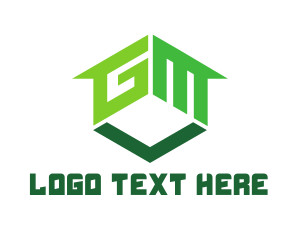 Green Hexagon - G & M Box logo design