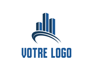 Broker - Blue Buildings Real Estate logo design