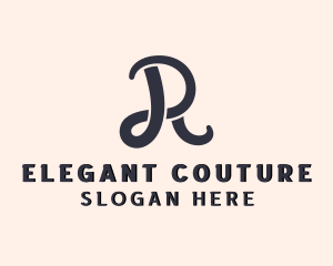 Couture - Clothing Tailor Couture Letter R logo design