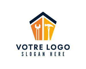 Property Developer - House Renovation Tools logo design