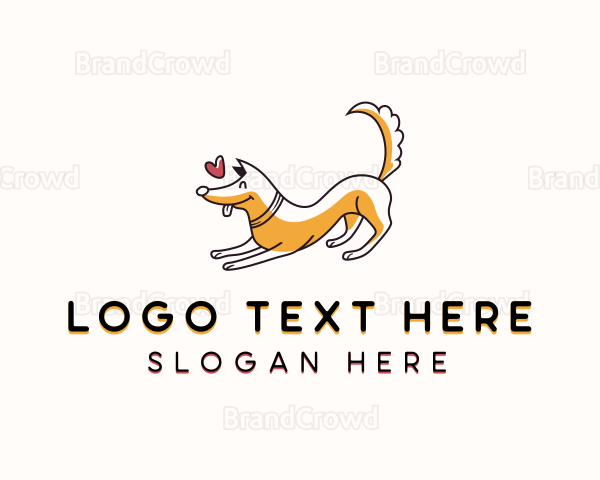 Dog Pet Grooming Logo