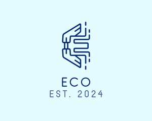 Simple Construction Letter E  logo design