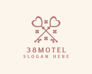 Real Estate Hotel Key logo design