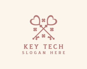 Real Estate Hotel Key logo design