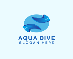 Diving - Surfing Sports Boutique Letter S logo design