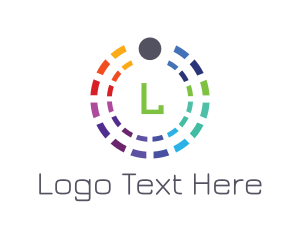 Lettermark - Rainbow Palette Lettermark logo design